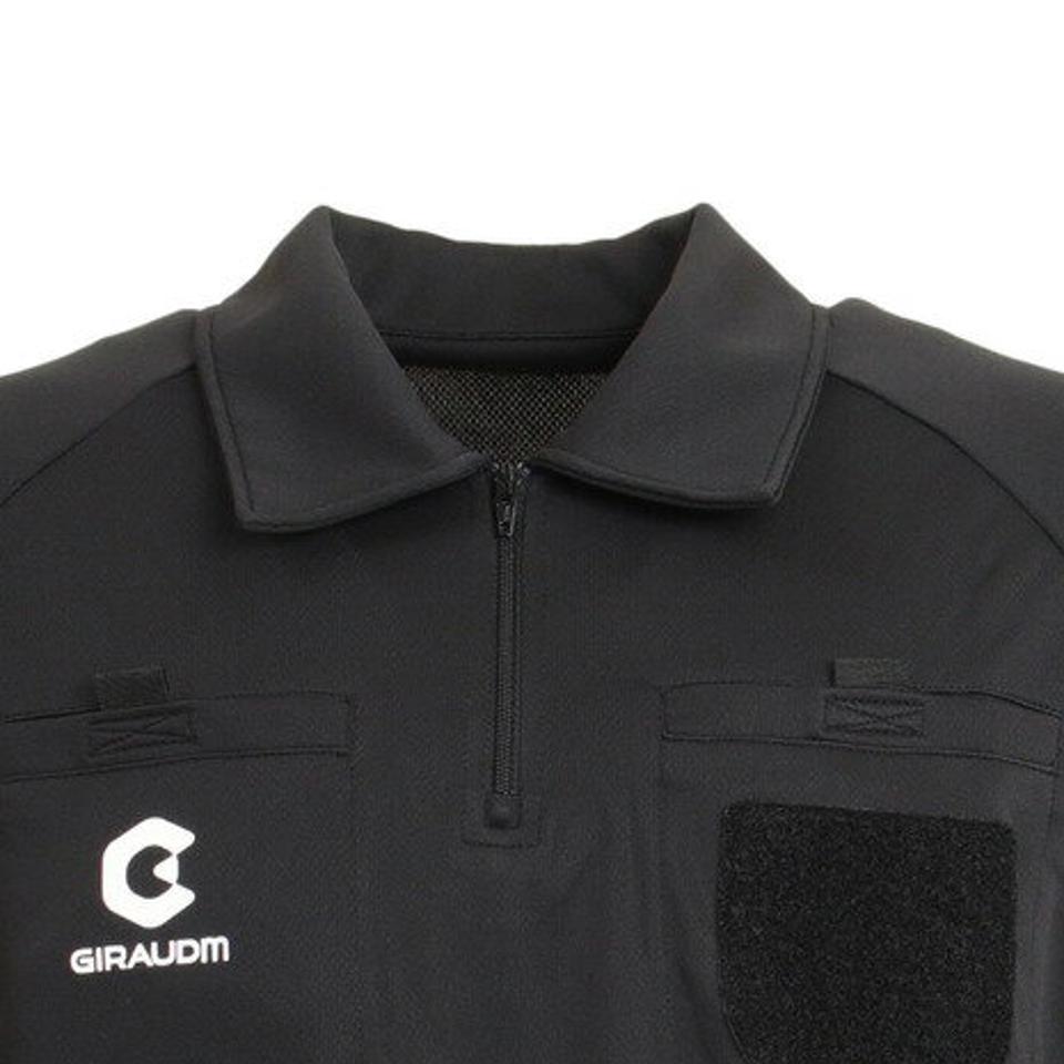 ジローム（GIRAUDM）（メンズ）サッカー ウェア メンズ 半袖レフェリーシャツ 741GM0KS9345 BLK