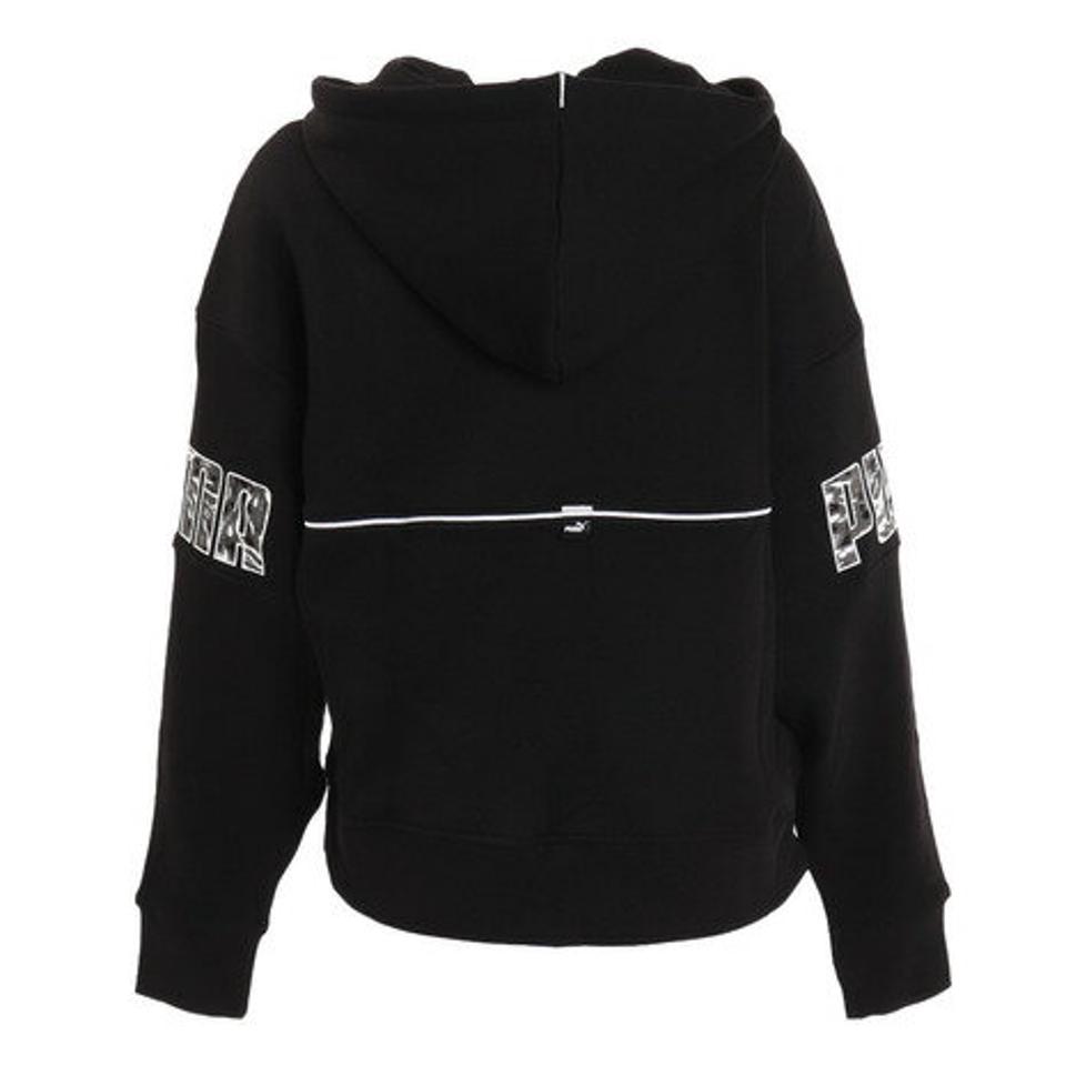 プーマ（PUMA）（レディース）スウェット プルオーバー パーカー POWER　サファリフーディ 672355