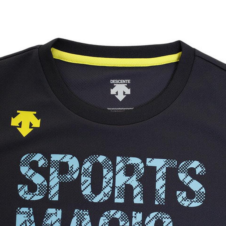 デサント（DESCENTE）（キッズ）ジュニア バレーボールウェア Tシャツ 半袖 プラクティスシャツ DVJNJA50 NV 練習着