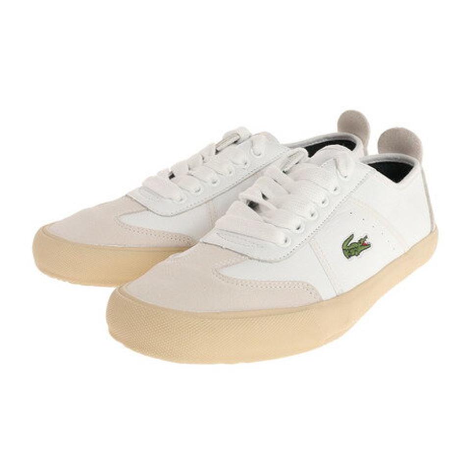 【10/26 10:00〜10/28 23:59迄 エントリー＆対象3店舗買い回りで最大P10倍！】ラコステ（LACOSTE） スニーカー メンズ CONTEST 0120 4 CM00330-65T カジュアルシューズ ホワイト 白 通学 学生 （メンズ）
