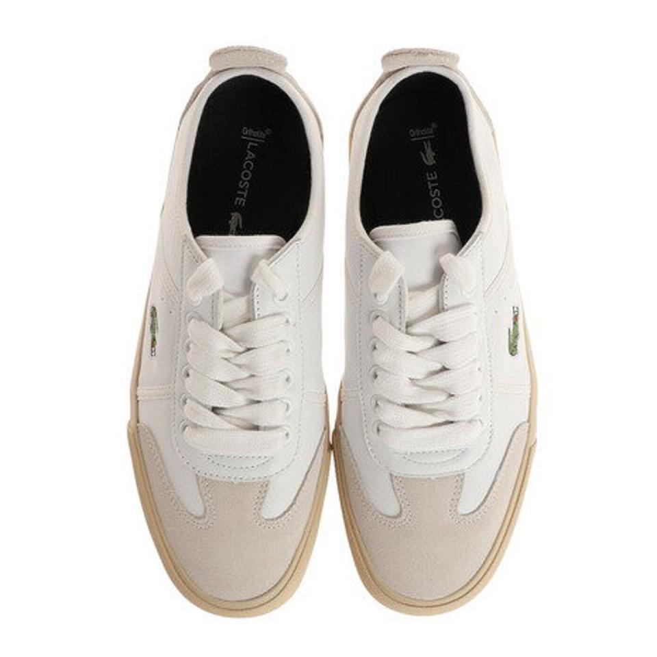 【10/26 10:00〜10/28 23:59迄 エントリー＆対象3店舗買い回りで最大P10倍！】ラコステ（LACOSTE） スニーカー メンズ CONTEST 0120 4 CM00330-65T カジュアルシューズ ホワイト 白 通学 学生 （メンズ）