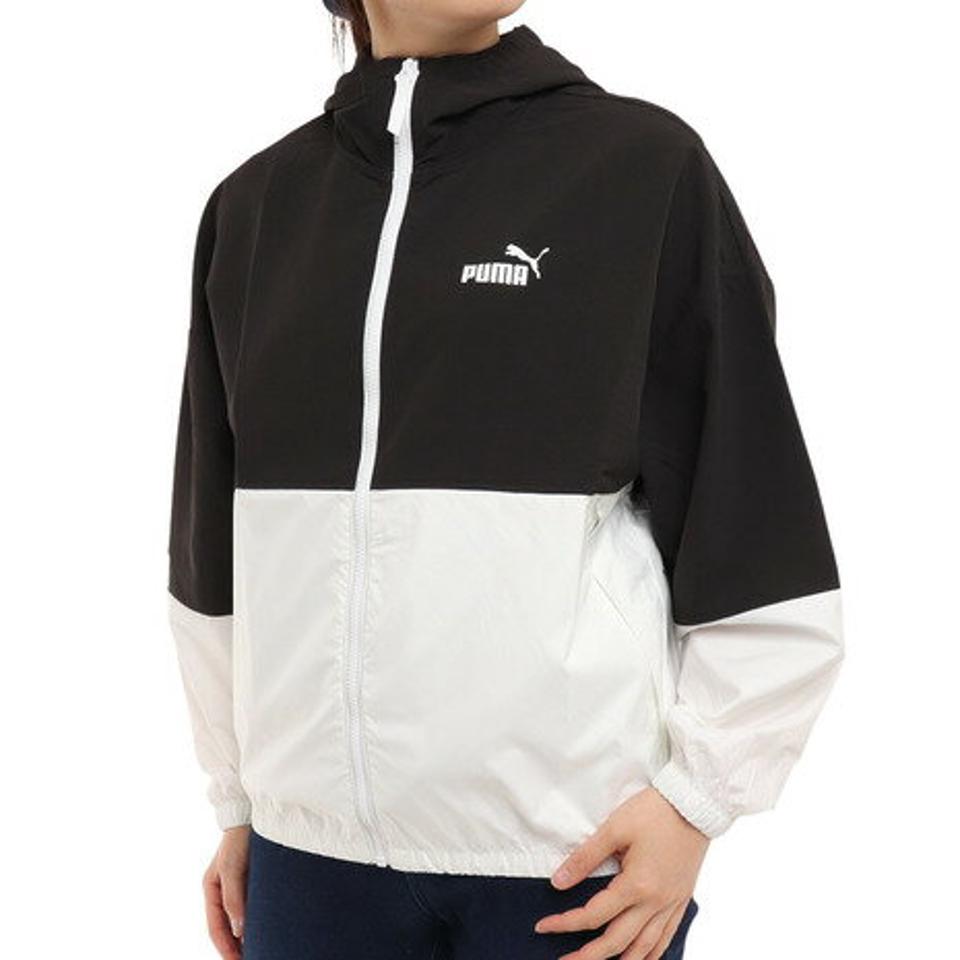 プーマ(PUMA)(レディース)撥水 アウター ウィンドブレーカー カラーブロック 672286 01 BLK