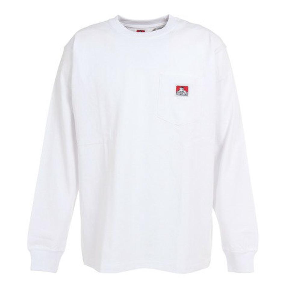 【2点10%OFFクーポン対象！8/10まで】ベンデイビス（BEN DAVIS）（メンズ）ポケットロンTシャツ 2780064-WHT