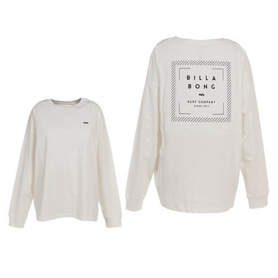 【10/26 10:00〜10/28 23:59迄 エントリー＆対象3店舗買い回りで最大P10倍！】ビラボン（BILLABONG） SQUARE BACK LOGO 長袖Tシャツ BC014051 OFW （レディース）