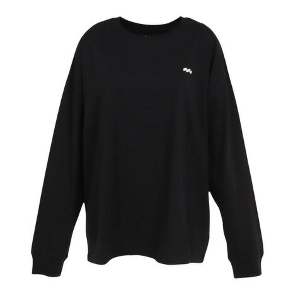 【10/26 10:00〜10/28 23:59迄 エントリー＆対象3店舗買い回りで最大P10倍！】ビラボン（BILLABONG） SQUARE BACK LOGO 長袖Tシャツ BC014051 BLK （レディース）