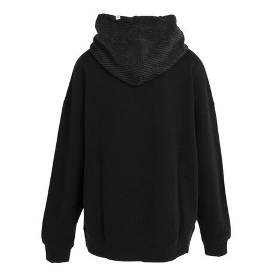 【10/26 10:00〜10/28 23:59迄 エントリー＆対象3店舗買い回りで最大P10倍！】ビラボン（BILLABONG） CORDUROY PANEL SWEAT プルオーバーパーカ BC014016 BLK （レディース）