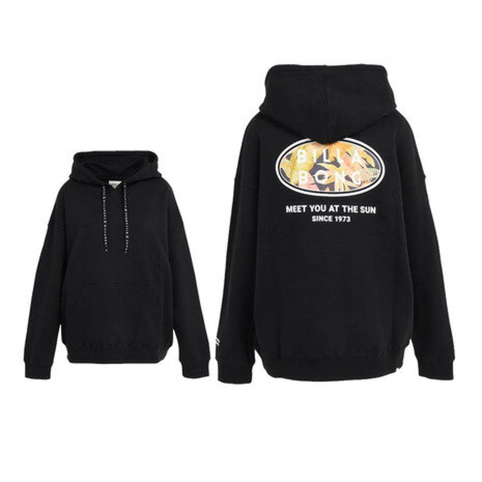 ビラボン（BILLABONG）（レディース）SURF CAPSULE ロゴ スウェット プルオーバーパーカ BC014011 BLK
