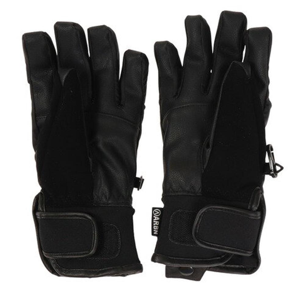 エーアールビーエヌ（ARBN）（メンズ）グローブ スノーボード スノボ スキー メンズ ウィンターグローブ 五本指 ブラック ABG12126 BLK 保温