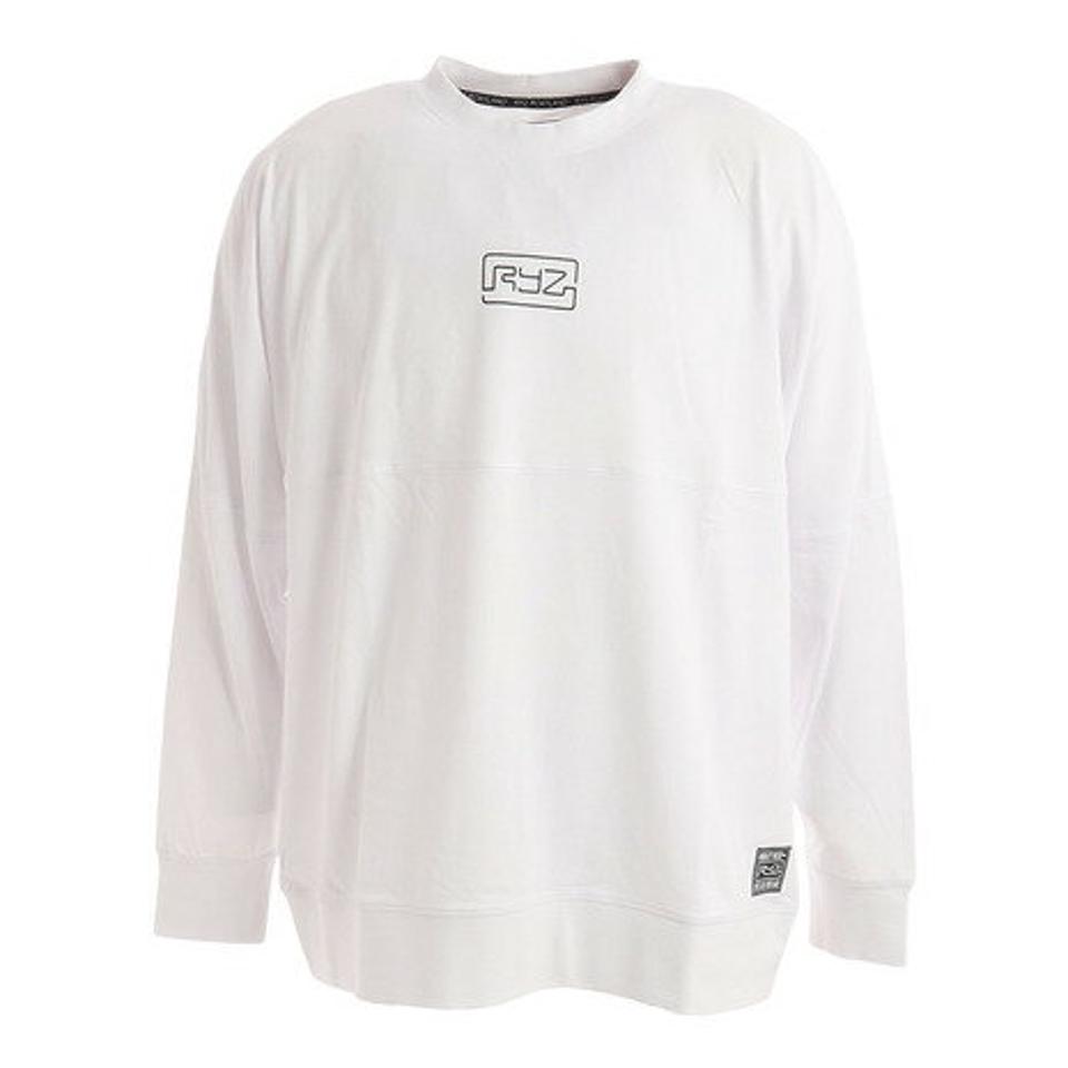 【2点10%OFFクーポン対象！8/10まで】ライズ（RYZ）（メンズ）RYZ 長袖Tシャツ RZ10CD22FW5000 WHT
