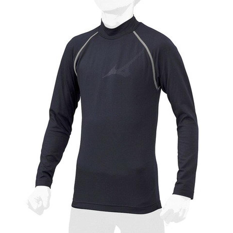 ミズノ(MIZUNO)(キッズ)野球 アンダーシャツ ジュニア 裏起毛アンダーシャツ ハイネック 長袖 12JA2P54