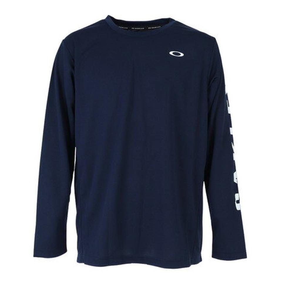 【2/25〜2/26 48h限定 エントリー＆対象4店舗買い回りで最大P10倍！】オークリー（OAKLEY）（メンズ）テニスウェア Slant Logo Print 長袖Tシャツ 6.0 FOA404191-6AC 吸汗