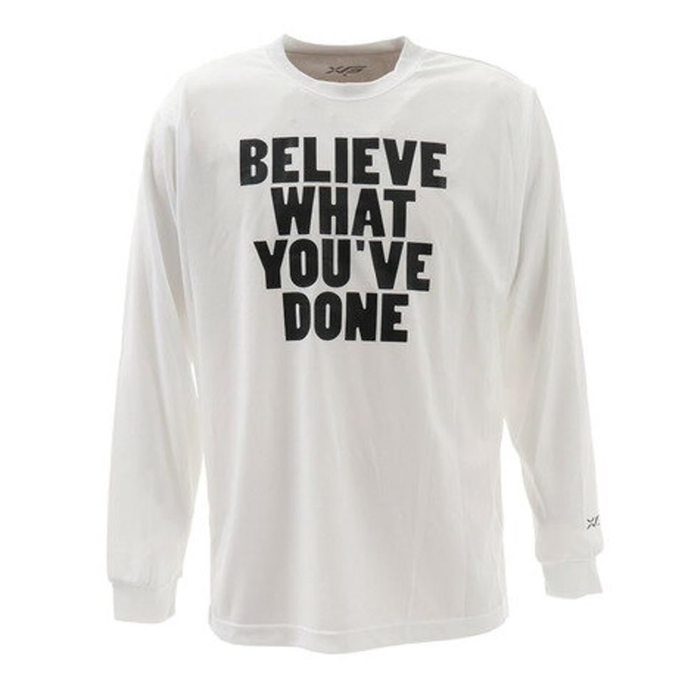 【2点10%OFFクーポン 11/4まで】エックスティーエス（XTS） ドライ 吸汗速乾 長袖Tシャツ 751G0ES1618 WHT バスケットボールウェア