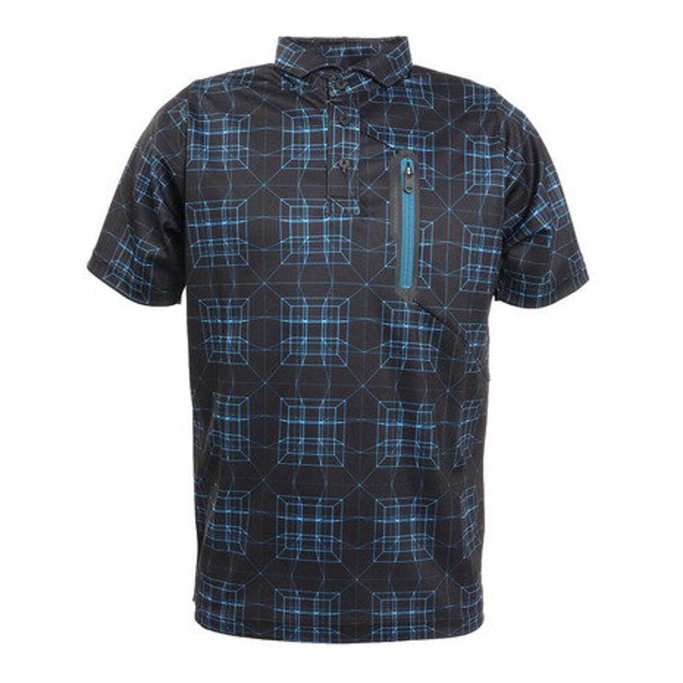 ザ・ワープ・バイ・エネーレ(The Warp By Ennerre) ゴルフウェア ワープ3Dフィット ポケット付き半袖シャツ WB5KTG15 BLK (メンズ)