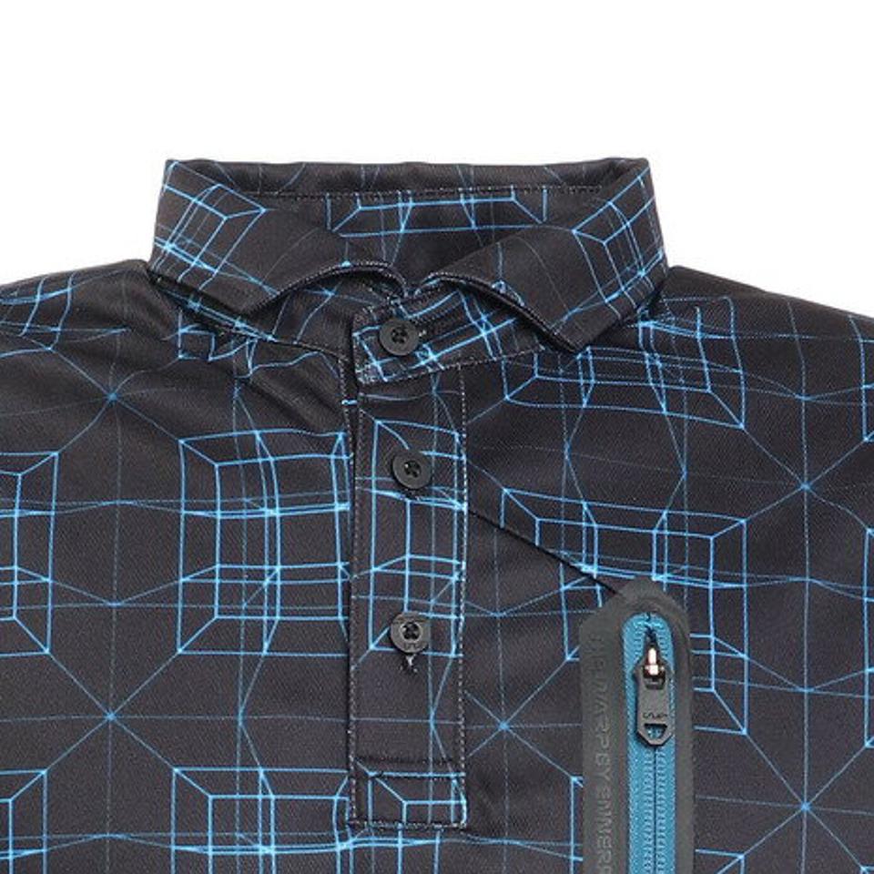 ザ・ワープ・バイ・エネーレ(The Warp By Ennerre) ゴルフウェア ワープ3Dフィット ポケット付き半袖シャツ WB5KTG15 BLK (メンズ)