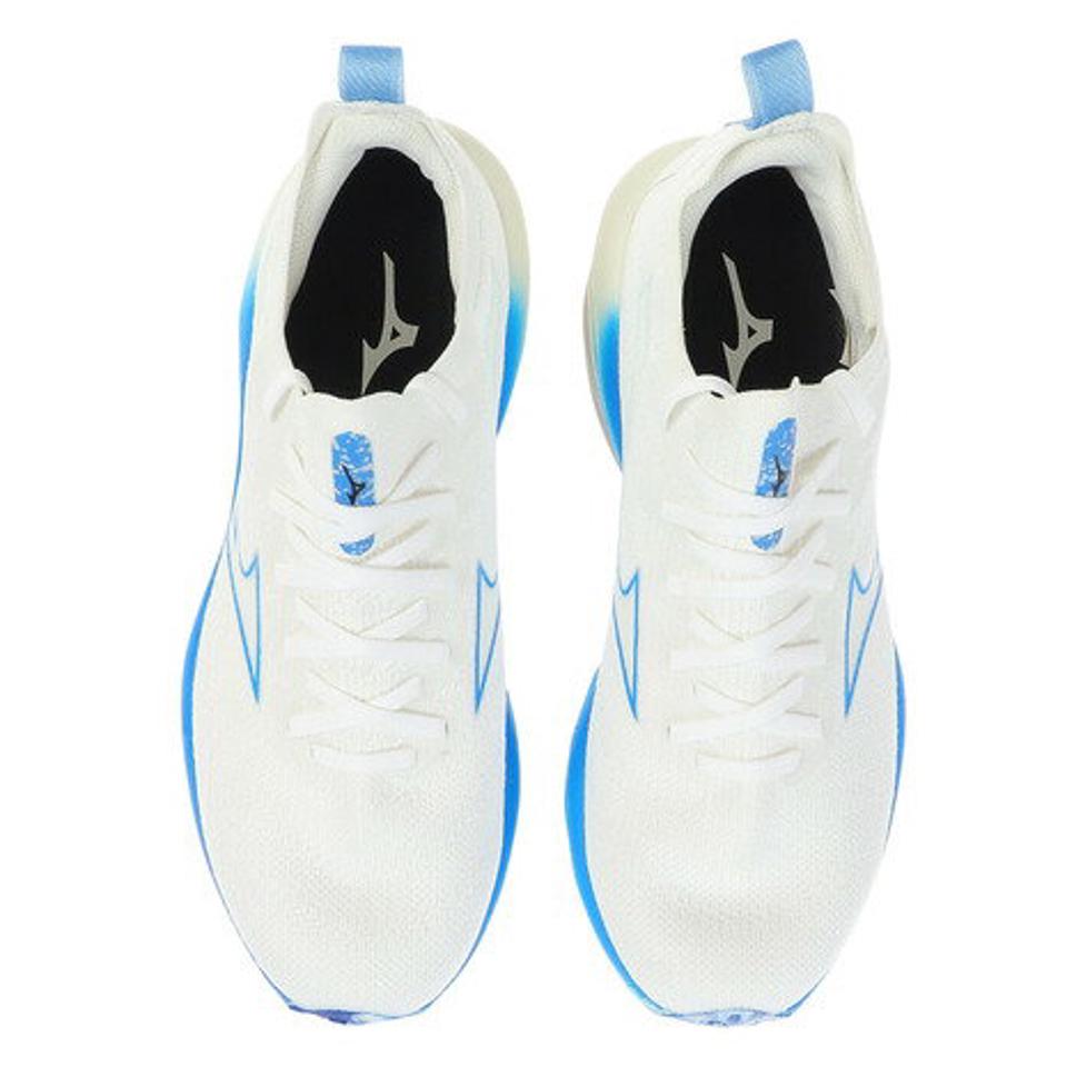 ミズノ（MIZUNO）（メンズ）メンズ シューズ スニーカー ウエーブネオ ウインド ホワイトブルー J1GC227801