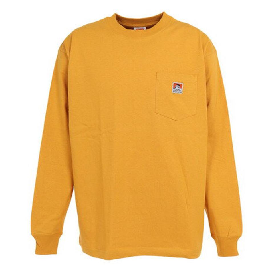 【2点10%OFFクーポン対象！8/10まで】ベンデイビス（BEN DAVIS）（メンズ）ワイドポケットロンTシャツ 2780025-YEL