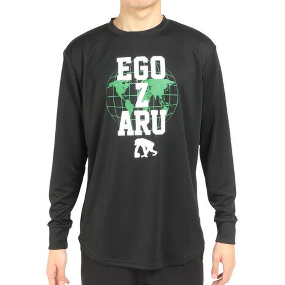 【10%OFFクーポン 3/23まで】エゴザル（EGOZARU）（メンズ）バスケットボールウェア ワールドワイド ロングスリーブTシャツ EZLT-F2203-012
