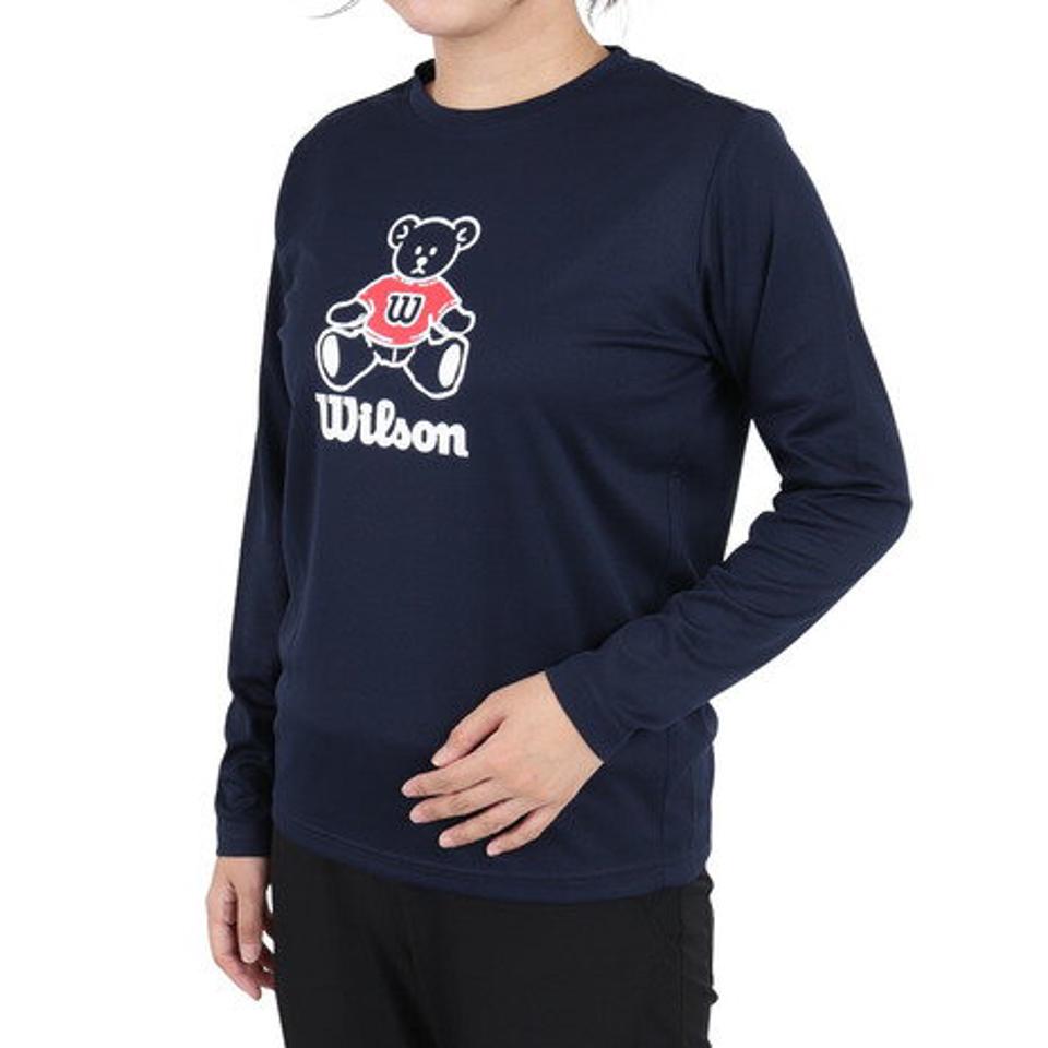 ウイルソン（Wilson） テニスウェア レディース 長袖スタンダードTシャツ 442264-NV （レディース）