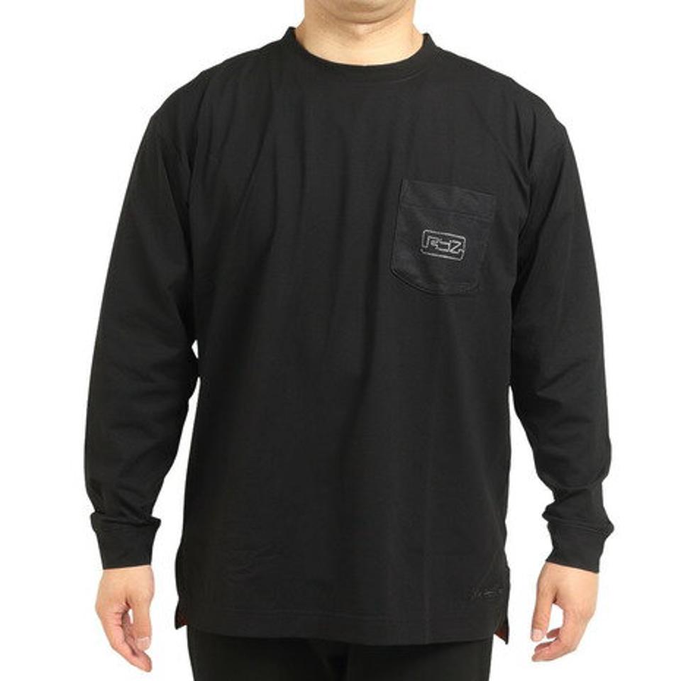 ライズ(RYZ)(メンズ)バスケットボールウェア ポケット付き長袖Tシャツ RZ30CD22FW5053