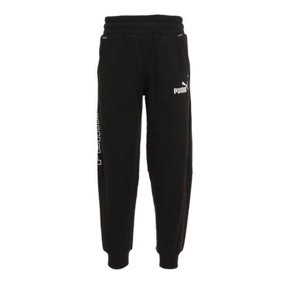 プーマ(PUMA) キッズ ボーイズ PUMA POWER スウェットパンツ 裏起毛 672646 01 BLK (キッズ)