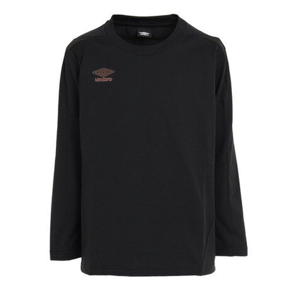 【3/5 24h限定 エントリー&対象4店舗買い回りで最大P10倍!】アンブロ(UMBRO)(キッズ)サッカーウェア ジュニア フィールテック長袖プラクティスシャツ UUJUJB52 BLK