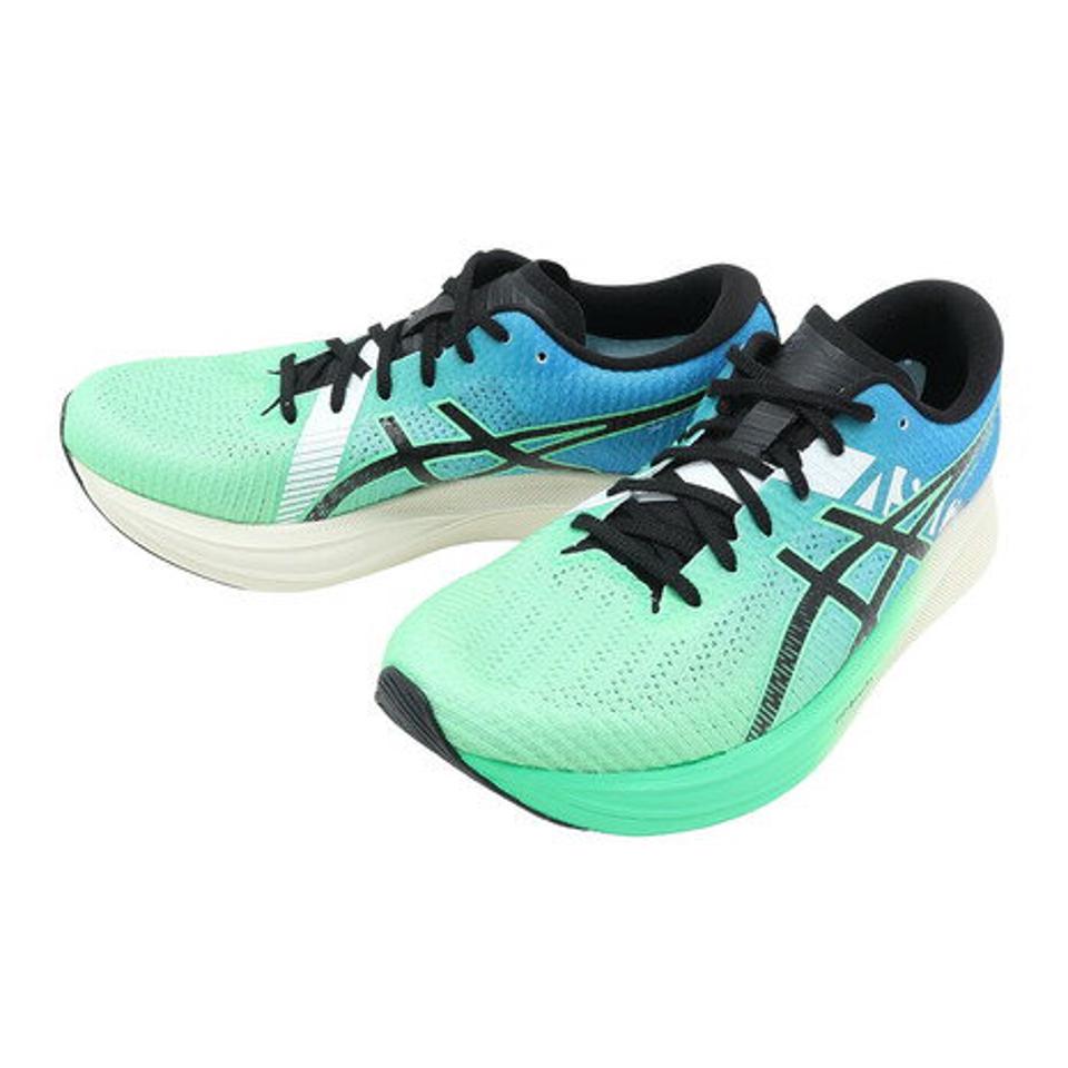 アシックス（ASICS）（メンズ）ランニングシューズ マジックスピード 2 エキデン 青 MAGIC SPEED 2 EKIDEN ブルーグリーン 1011B497.300 駅伝 部活 マラソン