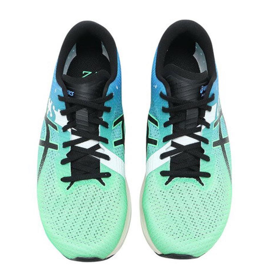 アシックス（ASICS）（メンズ）ランニングシューズ マジックスピード 2 エキデン 青 MAGIC SPEED 2 EKIDEN ブルーグリーン 1011B497.300 駅伝 部活 マラソン