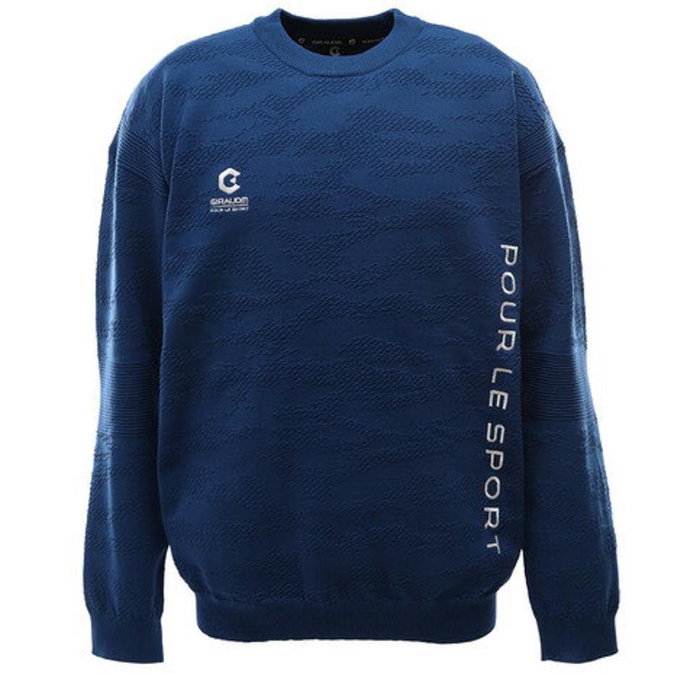 ジローム（GIRAUDM） ライトニットクルーネックシャツ 860GM0HO2502 BLU （メンズ）