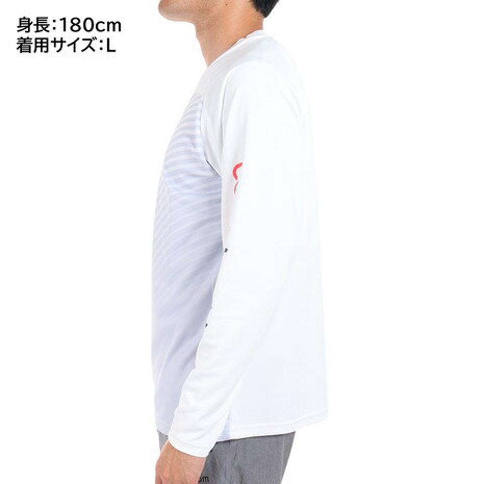 ブラックナイト(blackknight) バドミントンウェア ロングTシャツ T-2294G-WHT (メンズ、レディース)