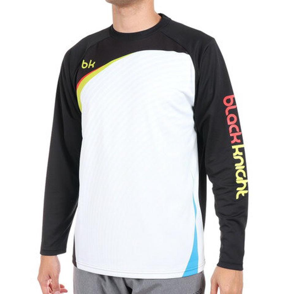 ブラックナイト（blackknight） バドミントンウェア ロングTシャツ T-2294G-BLAWHT （メンズ、レディース）