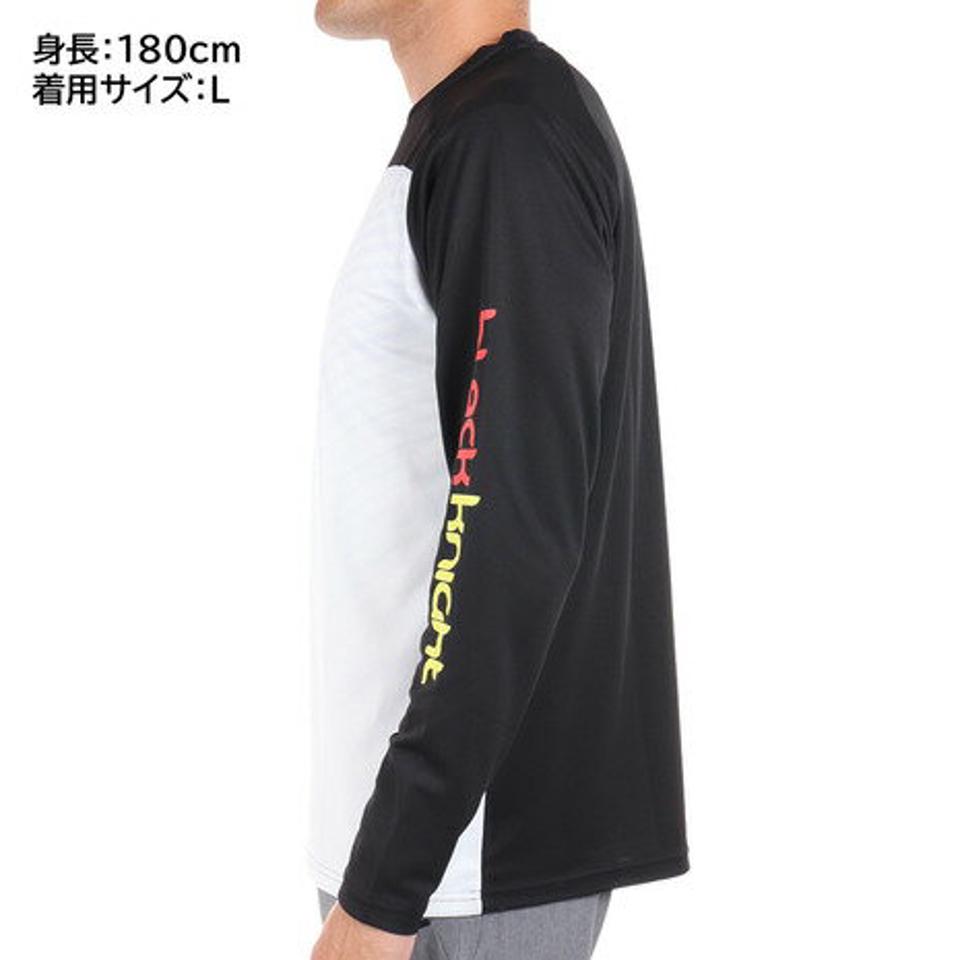 ブラックナイト（blackknight） バドミントンウェア ロングTシャツ T-2294G-BLAWHT （メンズ、レディース）