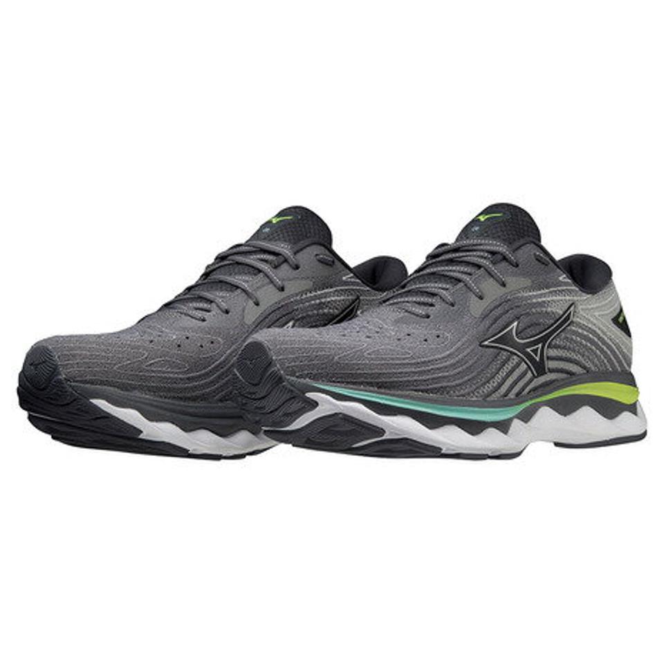 ミズノ（MIZUNO）（メンズ）メンズ シューズ スニーカー ウエーブスカイ6 SW グレーイエロー J1GC221104