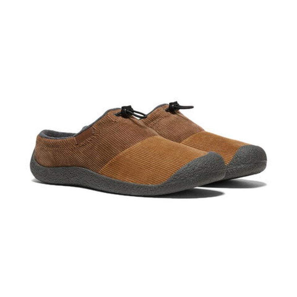 キーン（KEEN）（メンズ）モックシューズ スリッポン ハウザー スリー スライド ブラウン 1026659 メンズ 秋冬用 室内履き 保温素材 履きやすい