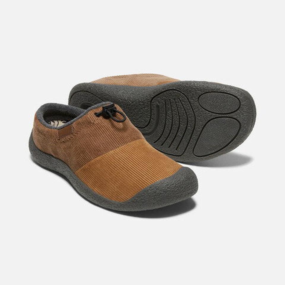 キーン（KEEN）（メンズ）モックシューズ スリッポン ハウザー スリー スライド ブラウン 1026659 メンズ 秋冬用 室内履き 保温素材 履きやすい