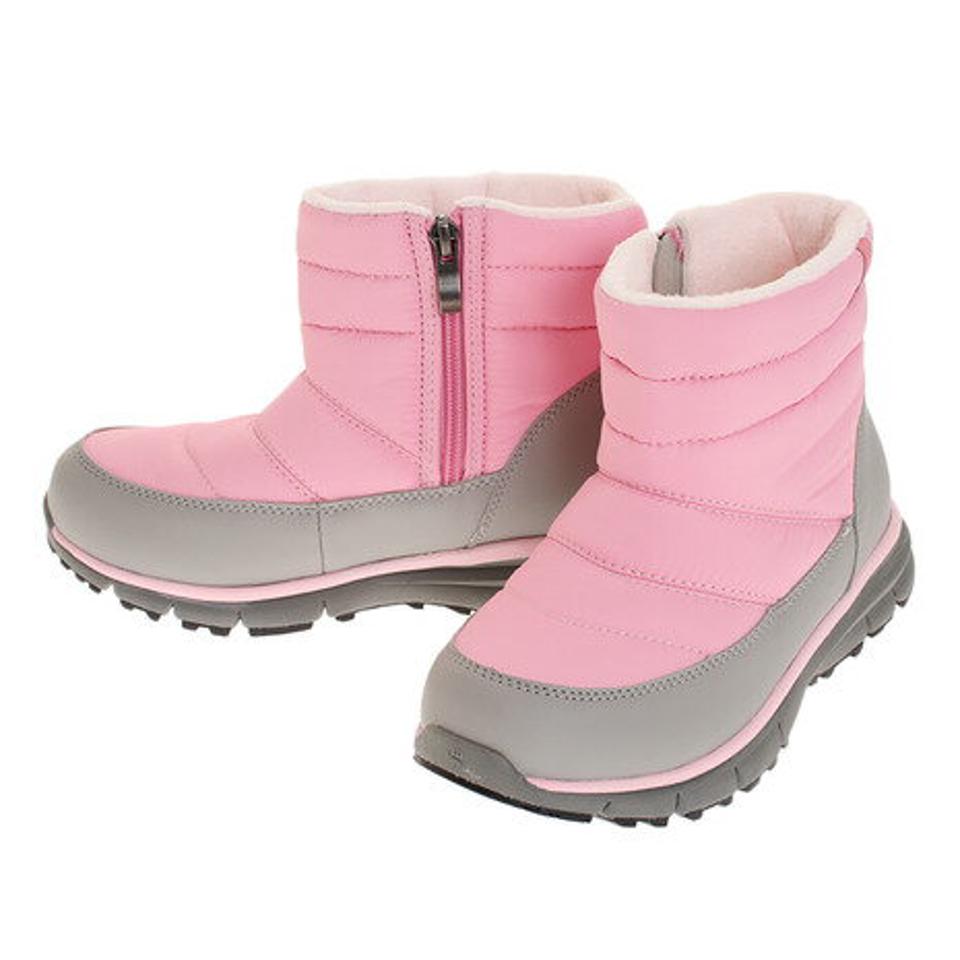 ベアパウ（BEAR PAW）（キッズ）ジュニア スノーブーツ ライトベア LIGHT BEAR ピンク K325K-Pink ウィンターシューズ 防寒 もこもこ ボア ファスナー 雪遊び