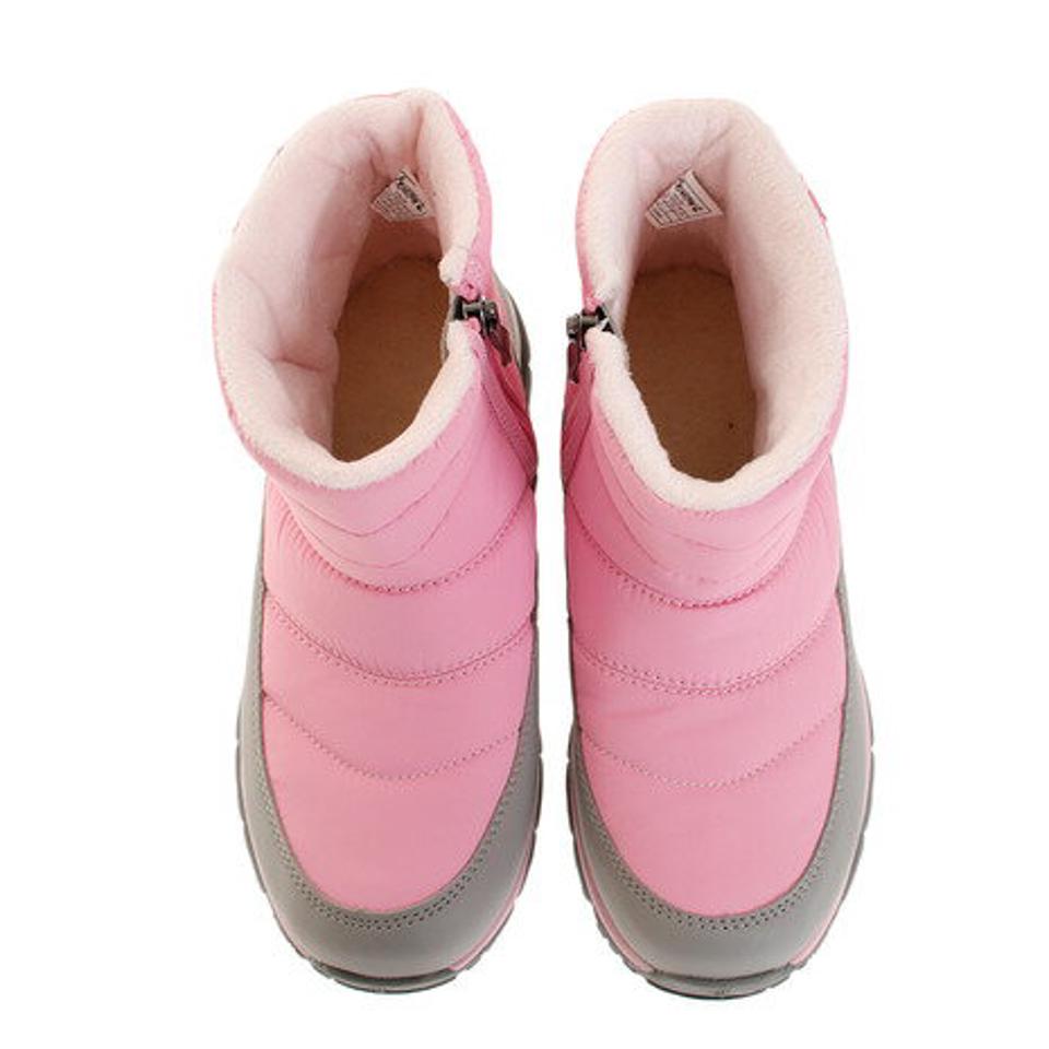 ベアパウ（BEAR PAW）（キッズ）ジュニア スノーブーツ ライトベア LIGHT BEAR ピンク K325K-Pink ウィンターシューズ 防寒 もこもこ ボア ファスナー 雪遊び