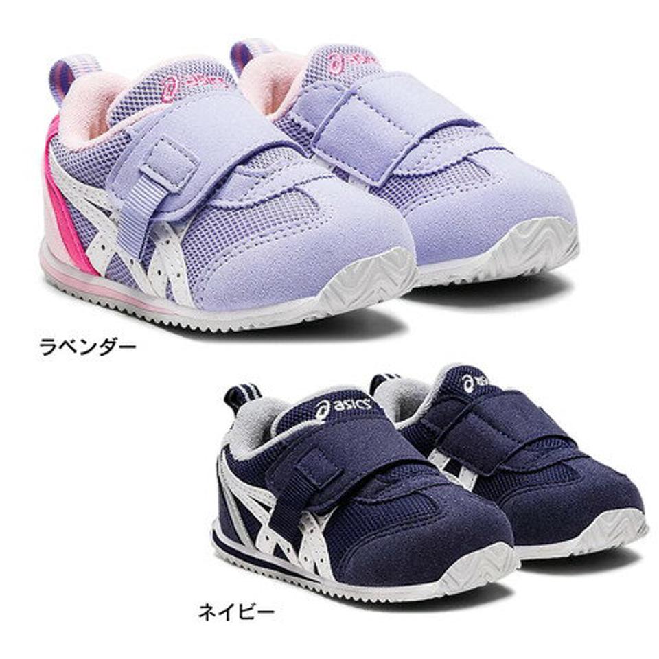 アシックス（ASICS）（キッズ） スニーカー ジュニア ベルト付き ラベンダー ネイビー アイダホ BABY KT-ES 3 1144A257