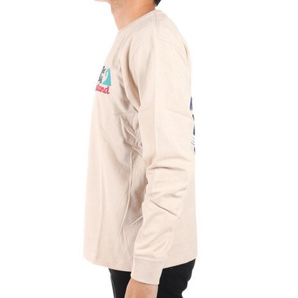 フララニ(Hula Lani) 長袖Tシャツ 刺繍ロンティー クジラ 224HU1LT054 BEG (メンズ)