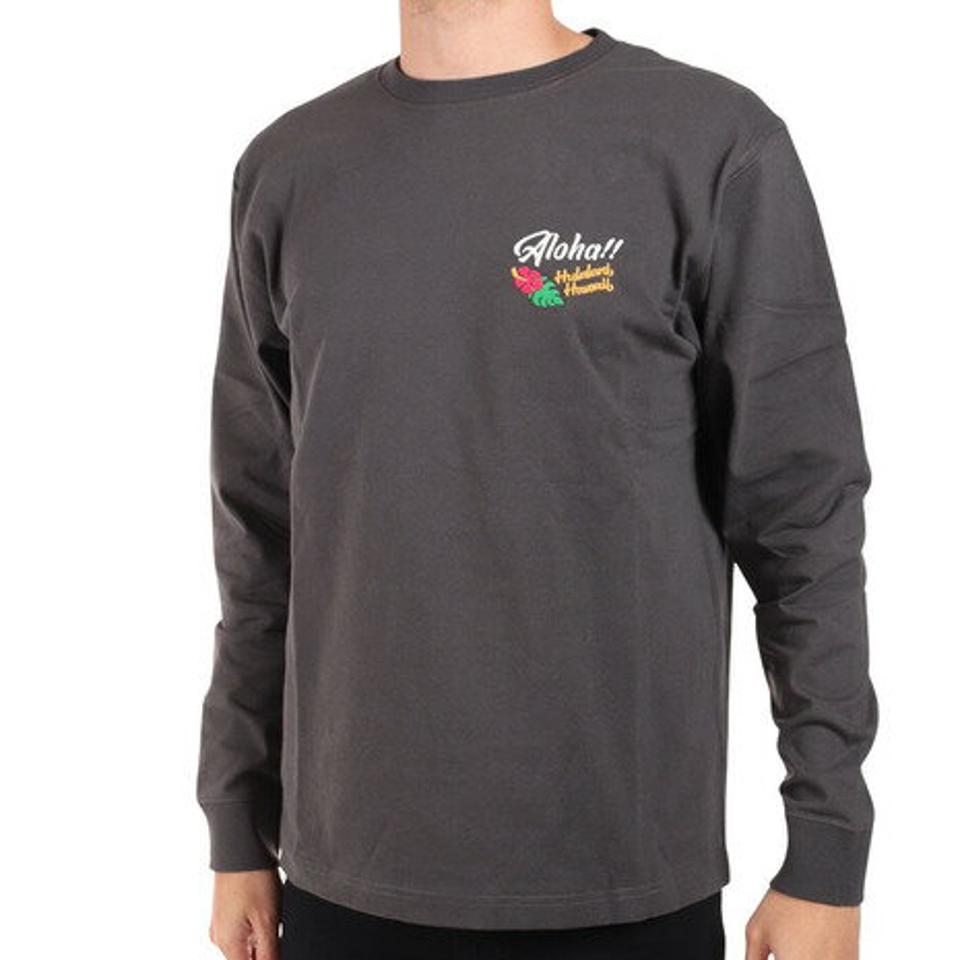 フララニ（Hula Lani） 長袖Tシャツ 刺繍ロンティー 224HU1LT050 GRY （メンズ）