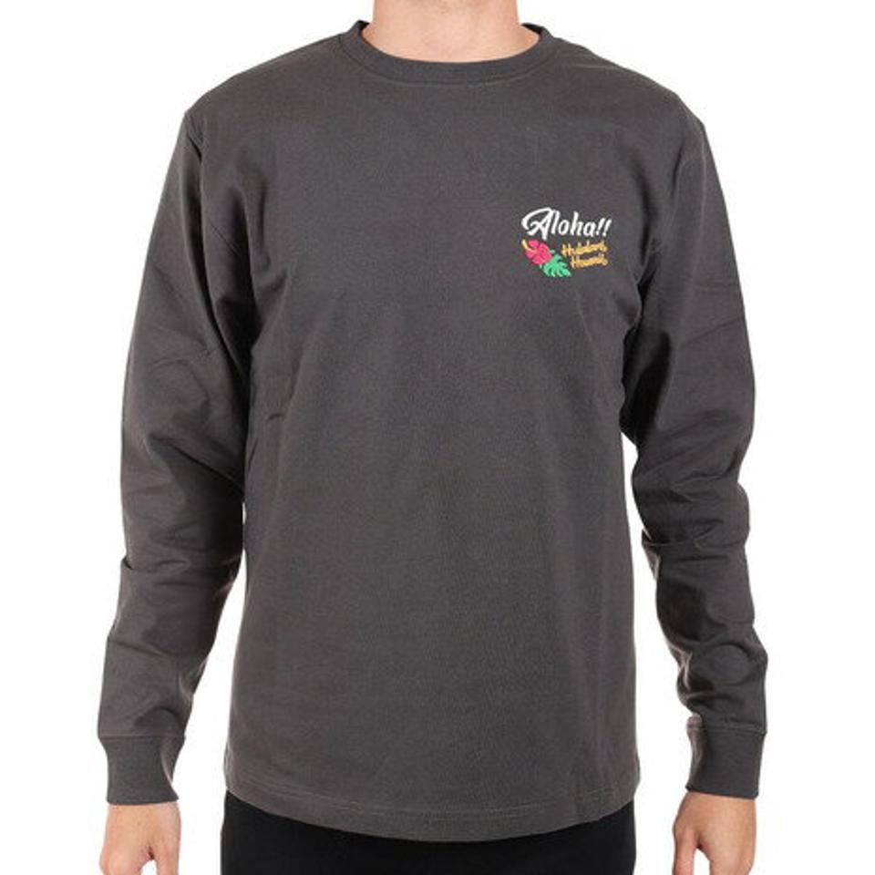 フララニ（Hula Lani） 長袖Tシャツ 刺繍ロンティー 224HU1LT050 GRY （メンズ）