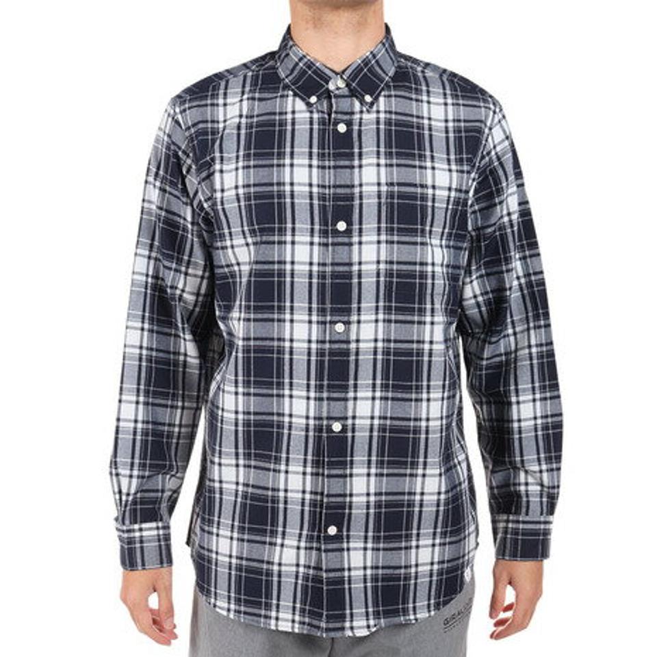 エルケクス（ELKEX）（メンズ）ヒートクロス CHECKED シャツ EKM2FA0004 NVXWH