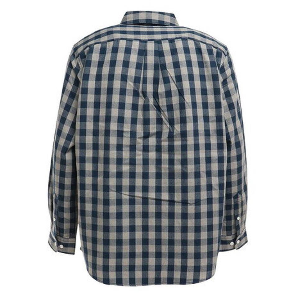 【スポーツデー エントリーでP5倍！4/3 9:59迄】エルケクス（ELKEX）（メンズ）ヒートクロス チェックシャツ EKM2FA0004 NVXGY