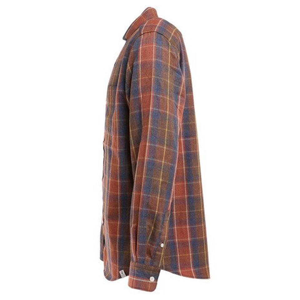 【スポーツデー エントリーでP5倍！4/3 9:59迄】エルケクス（ELKEX）（メンズ）ヒートクロス チェックシャツ EKM2FA0004 BRXBL