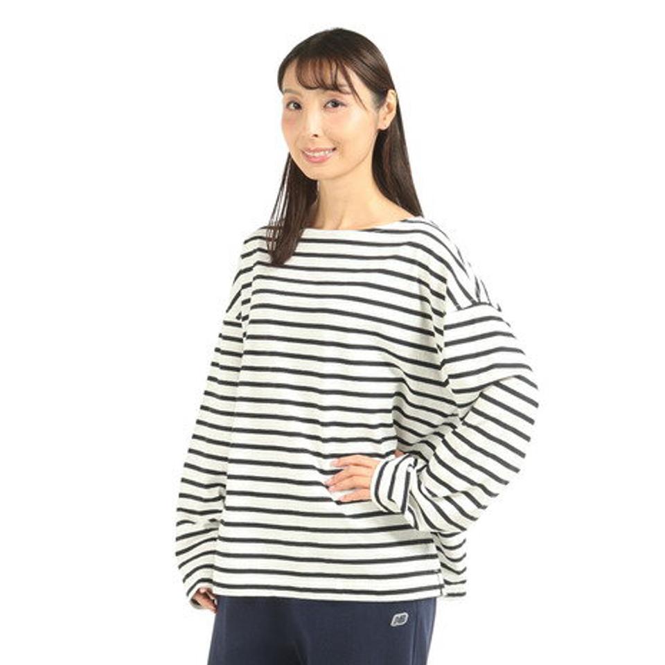 【20%OFFクーポン対象!6/11まで】ニューバランス(new balance) 900 ストライプ長袖Tシャツ AWT25071WM (レディース)