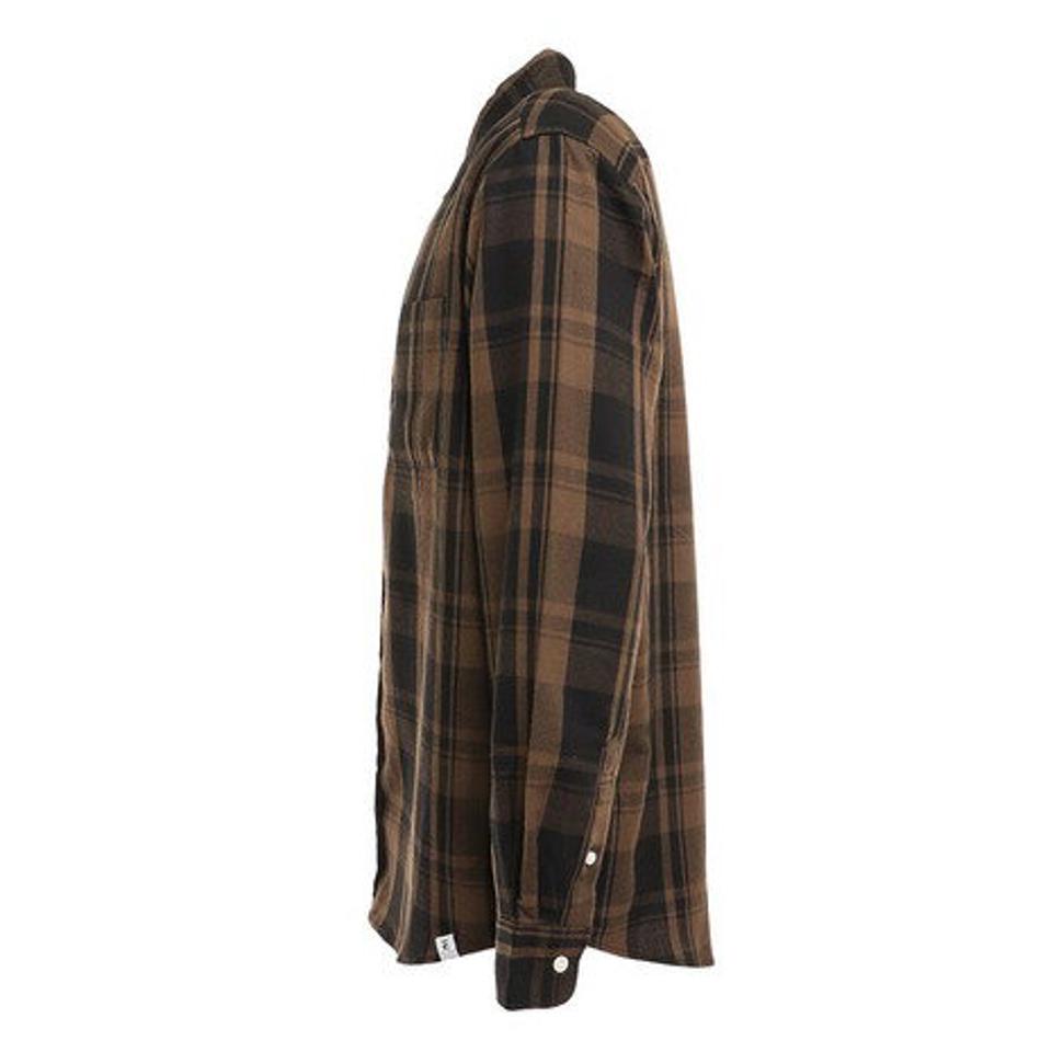 【スポーツデー エントリーでP5倍！4/3 9:59迄】エルケクス（ELKEX）（メンズ）ヒートクロス チェックシャツ EKM2FA0004 BRXBK