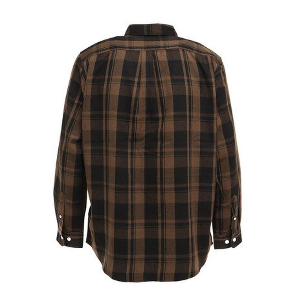 【スポーツデー エントリーでP5倍！4/3 9:59迄】エルケクス（ELKEX）（メンズ）ヒートクロス チェックシャツ EKM2FA0004 BRXBK