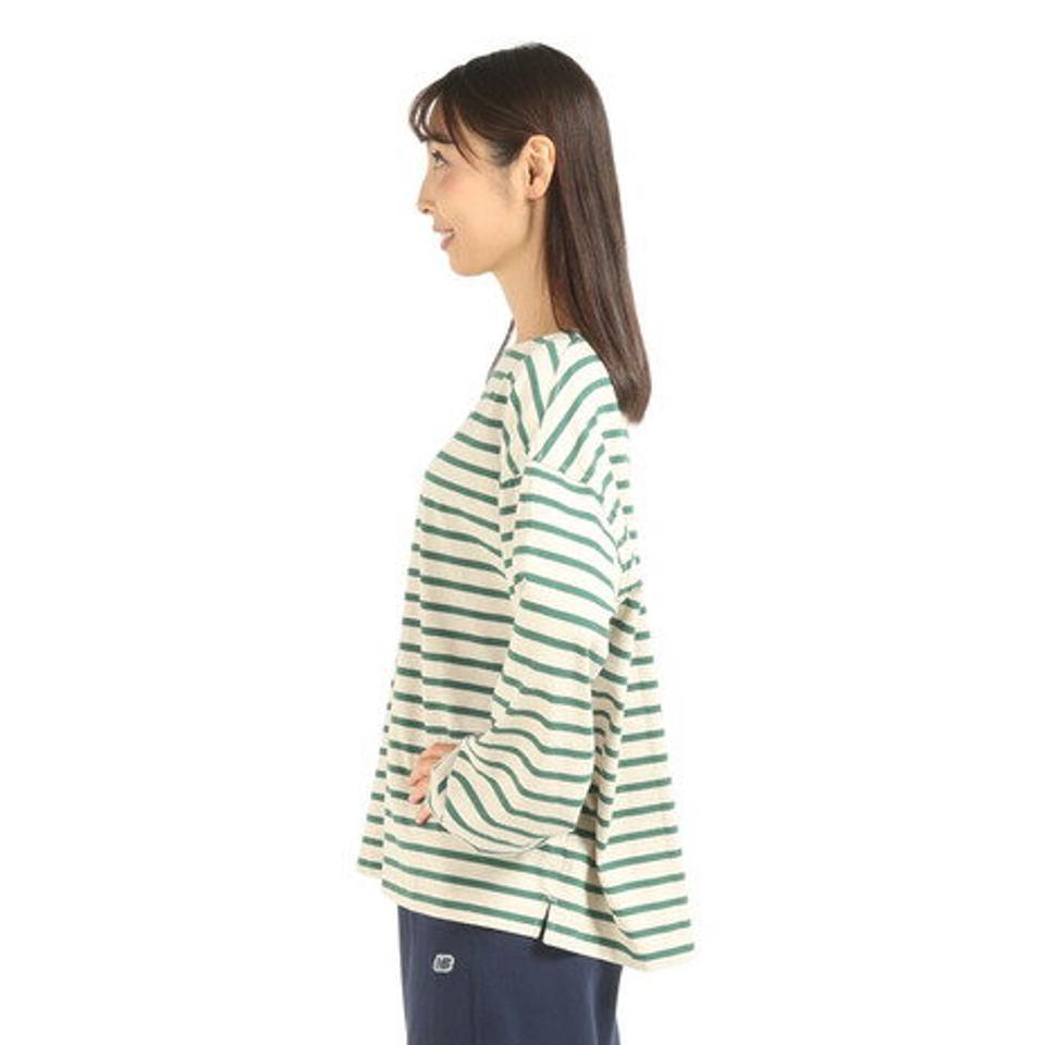 【20%OFFクーポン対象!6/11まで】ニューバランス(new balance) 900 ストライプ長袖Tシャツ AWT25071TWF (レディース)