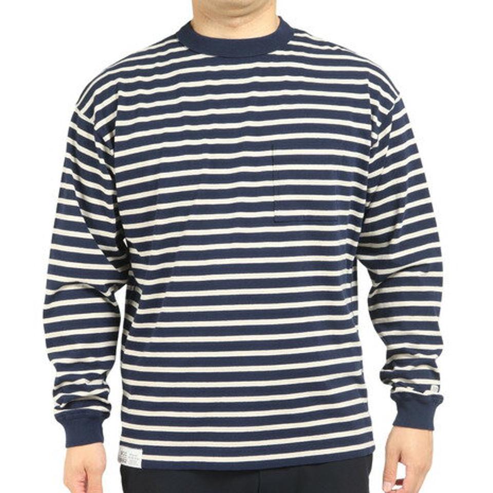 ニューバランス(new balance)(メンズ)長袖Tシャツ メンズ 900 ストライプ AMT25069