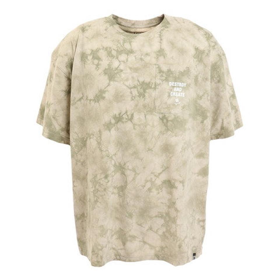 【10%OFFクーポン対象！2/1まで】ディーシーシューズ（DC SHOES）（メンズ）DC POCKET TIEDYE 半袖Tシャツ 22SPDST221058YKHA