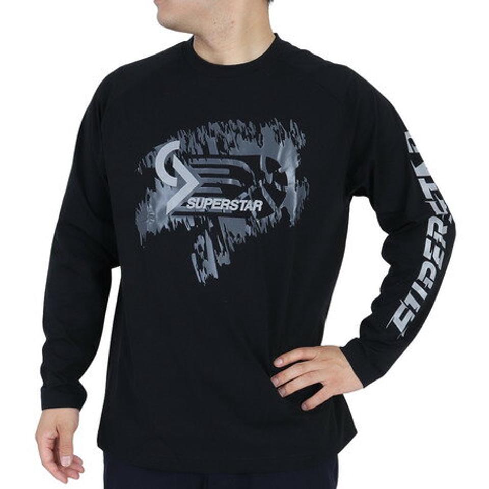 【10%OFFクーポン 11/3まで】ミズノ(MIZUNO) バスケットボールウェア ロンT SUPERSTAR 長袖Tシャツ 32JAS26609 (メンズ)